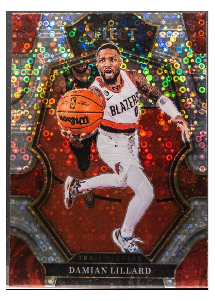 2022-23 Panini Select Base Set Damian Lillard #107 card