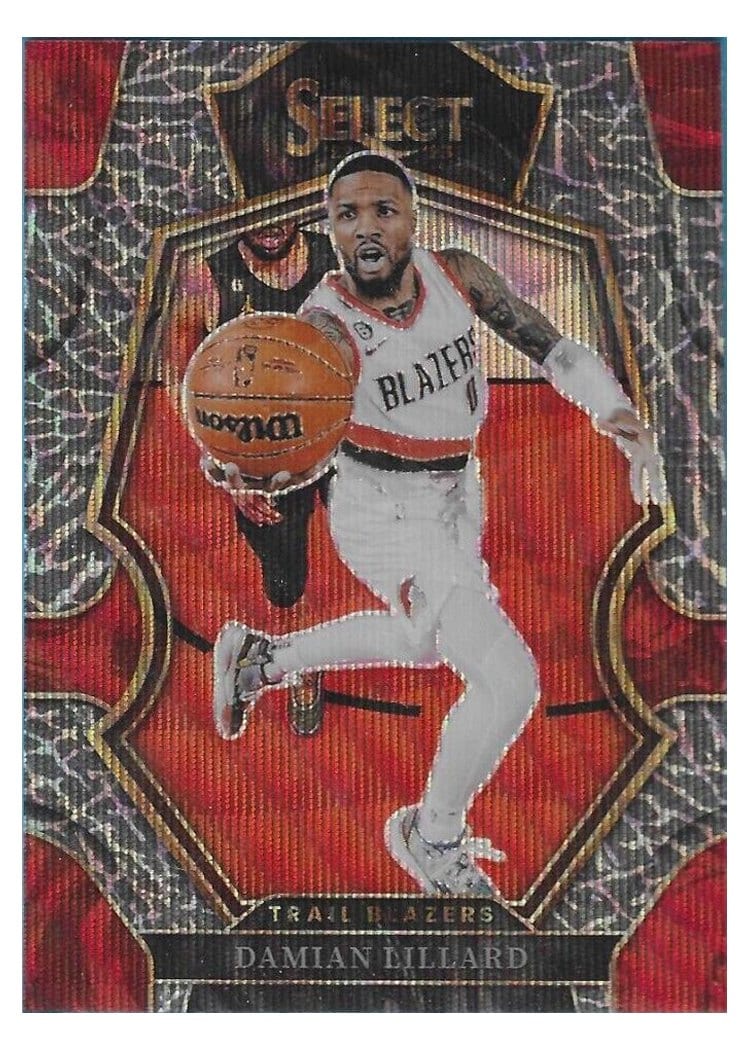 2022-23 Panini Select Base Set Damian Lillard #107 card
