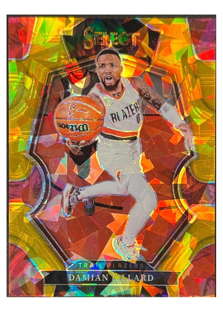 2022-23 Panini Select Base Set Damian Lillard #107 card