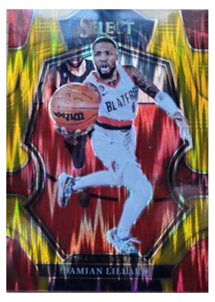 2022-23 Panini Select Base Set Damian Lillard #107 card