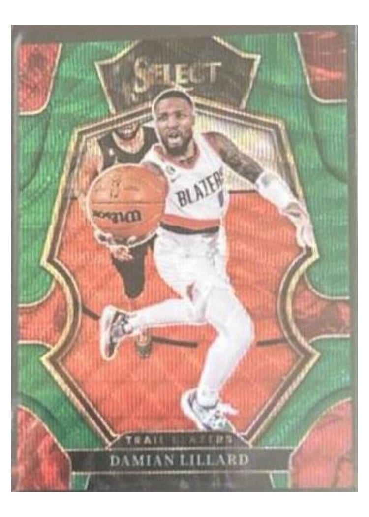 2022-23 Panini Select Base Set Damian Lillard #107 card