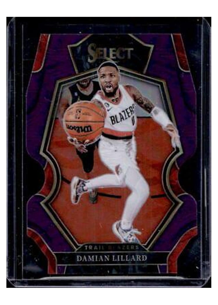 2022-23 Panini Select Base Set Damian Lillard #107 card