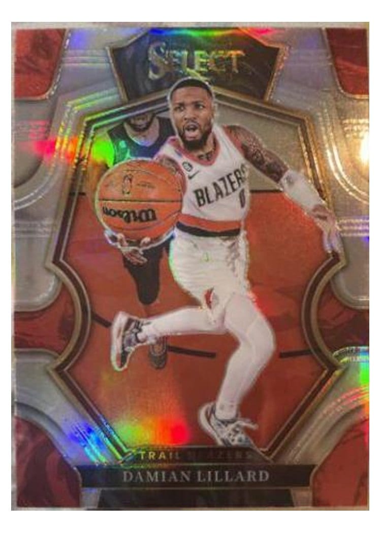 2022-23 Panini Select Base Set Damian Lillard #107 card