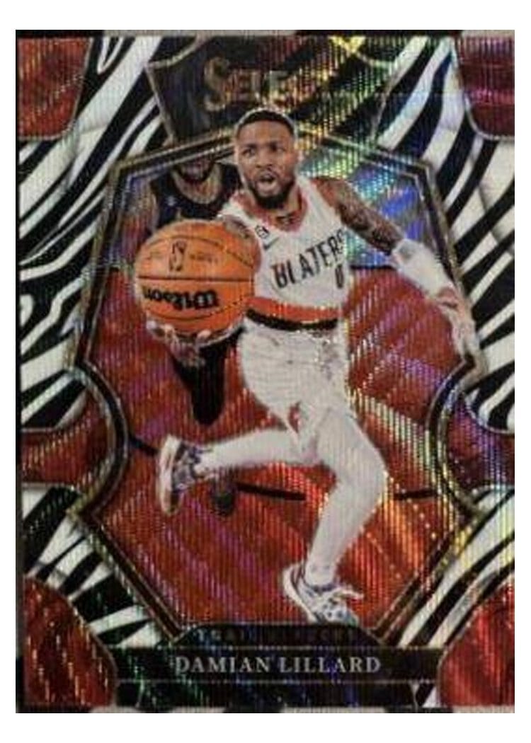 2022-23 Panini Select Base Set Damian Lillard #107 card