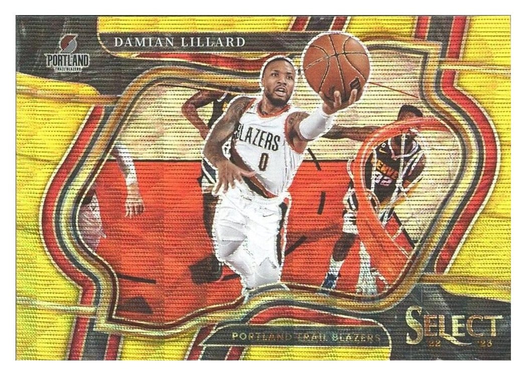 2022-23 Panini Select Base Set Damian Lillard #207 card