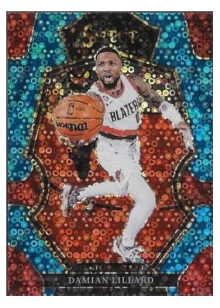 2022-23 Panini Select Base Set Damian Lillard #207 card