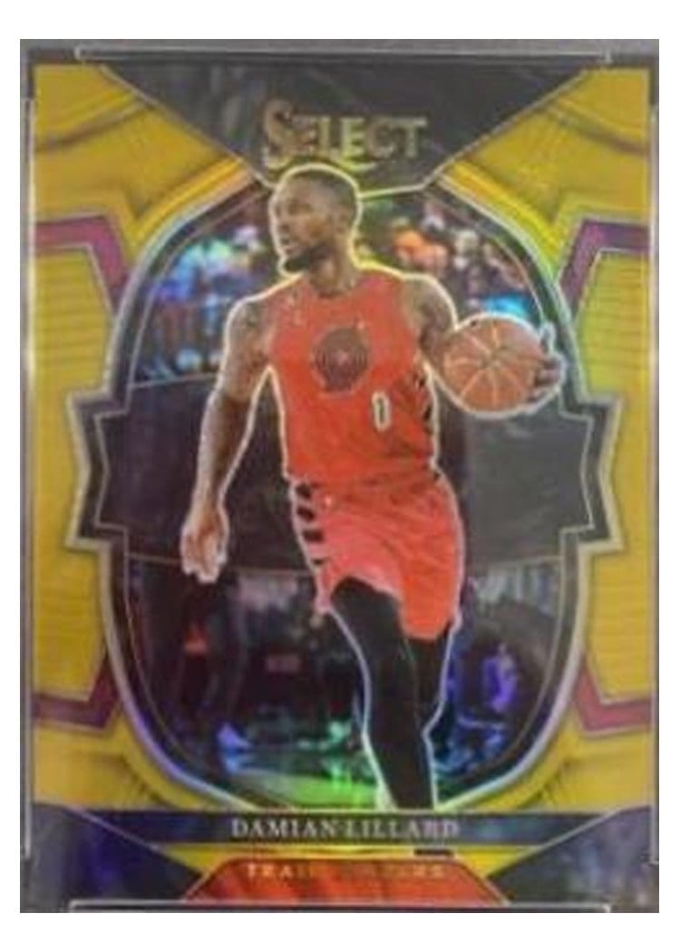2022-23 Panini Select Base Set Damian Lillard #7 card