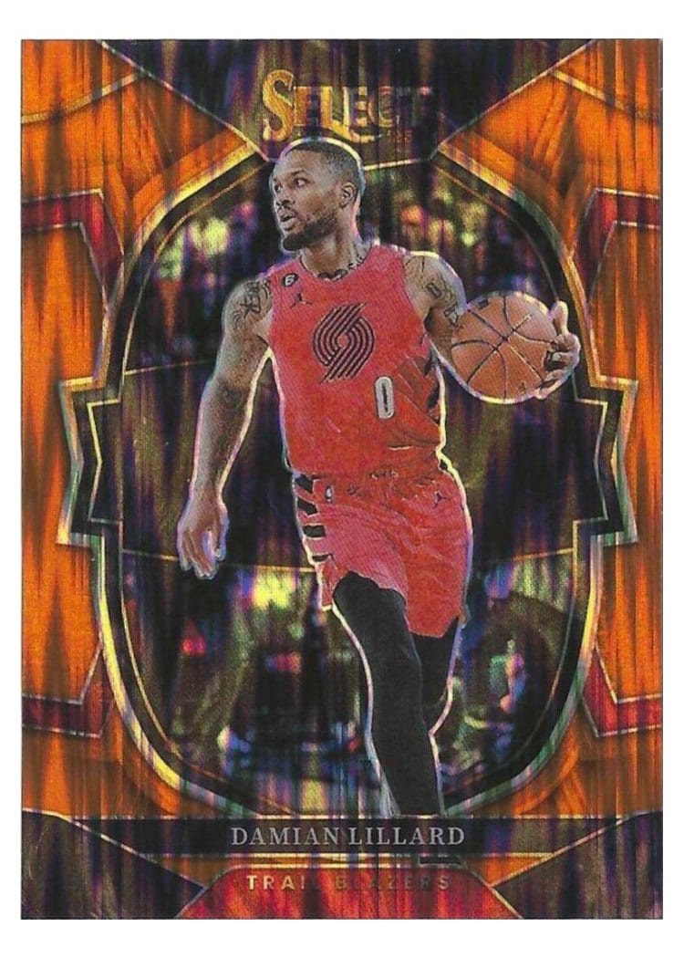 2022-23 Panini Select Base Set Damian Lillard #7 card