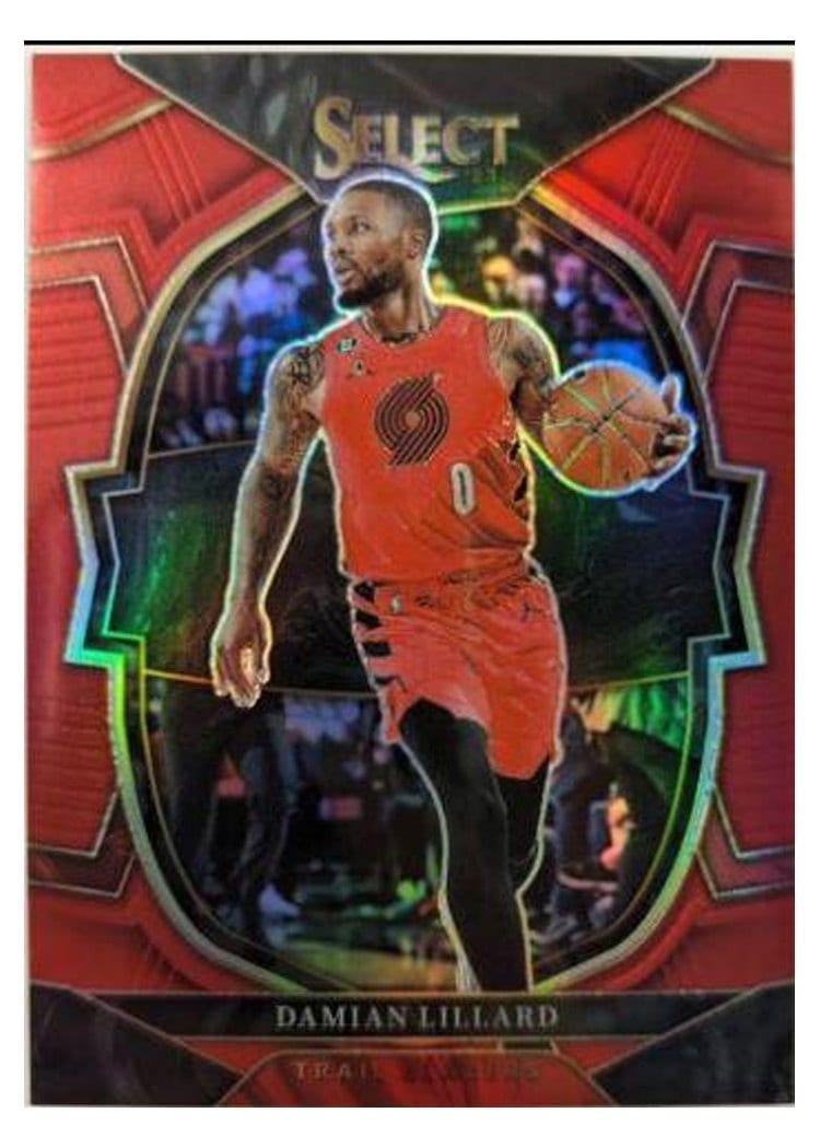 2022-23 Panini Select Base Set Damian Lillard #7 card