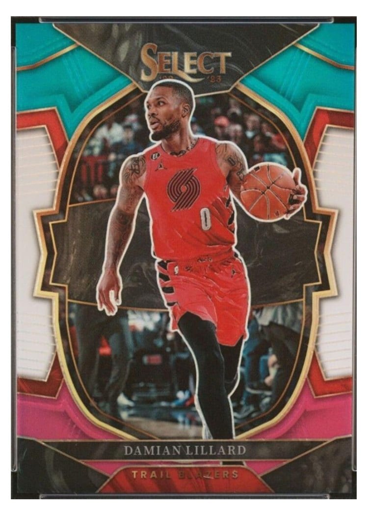 2022-23 Panini Select Base Set Damian Lillard #7 card