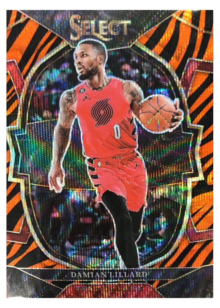 2022-23 Panini Select Base Set Damian Lillard #7 card