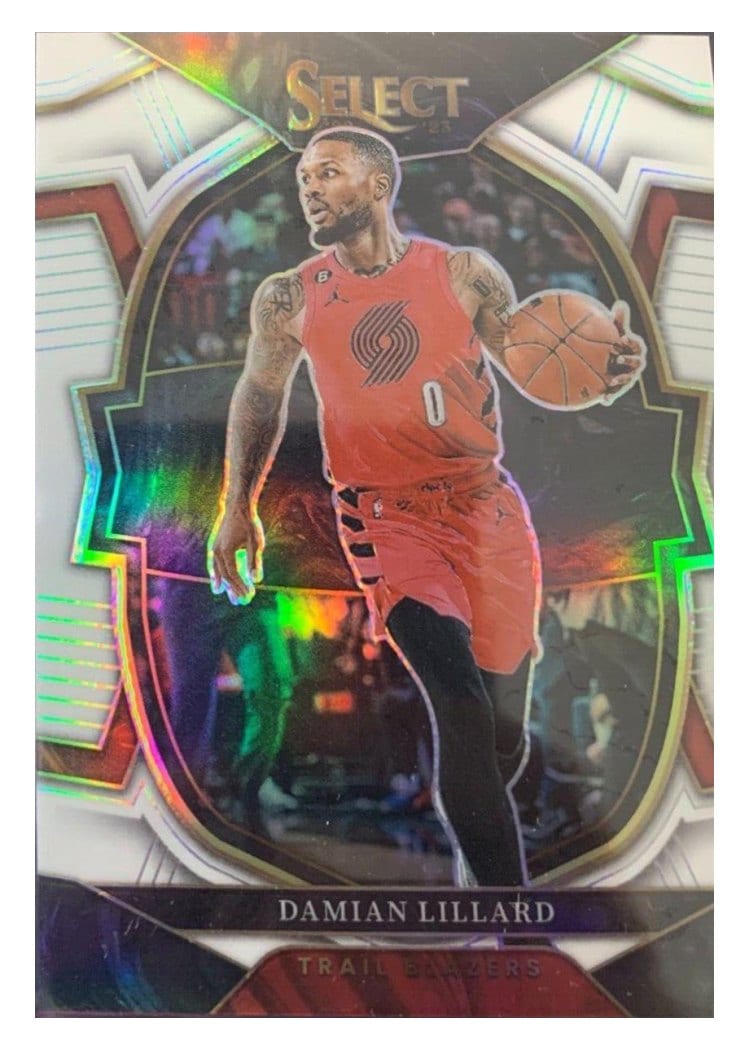 2022-23 Panini Select Base Set Damian Lillard #7 card