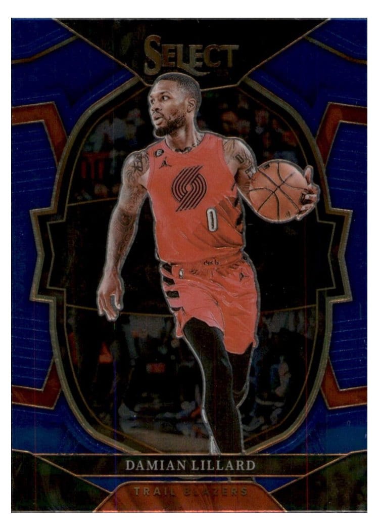 2022-23 Panini Select Base Set Damian Lillard #7 card