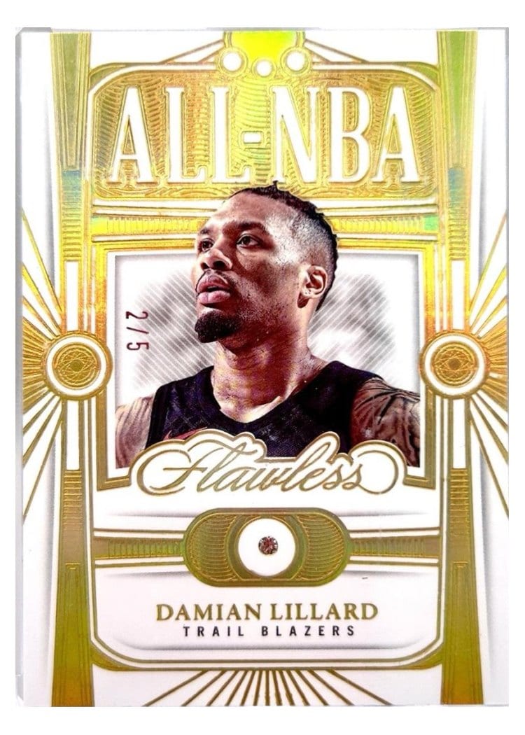 2023-24 Panini Flawless All-NBA Damian Lillard #198 card