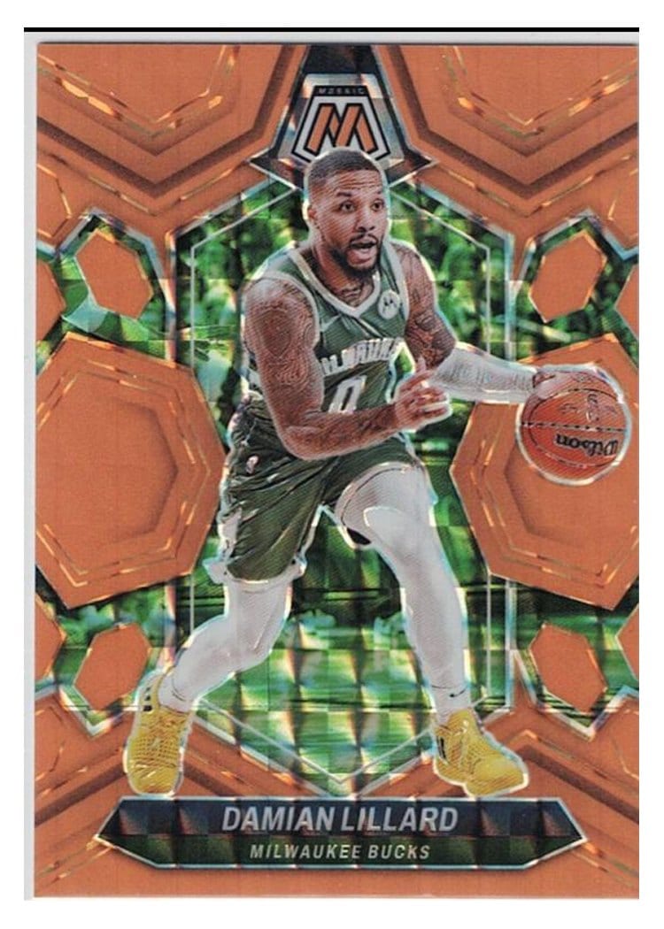 2023-24 Panini Mosaic Base Set Damian Lillard #109 card