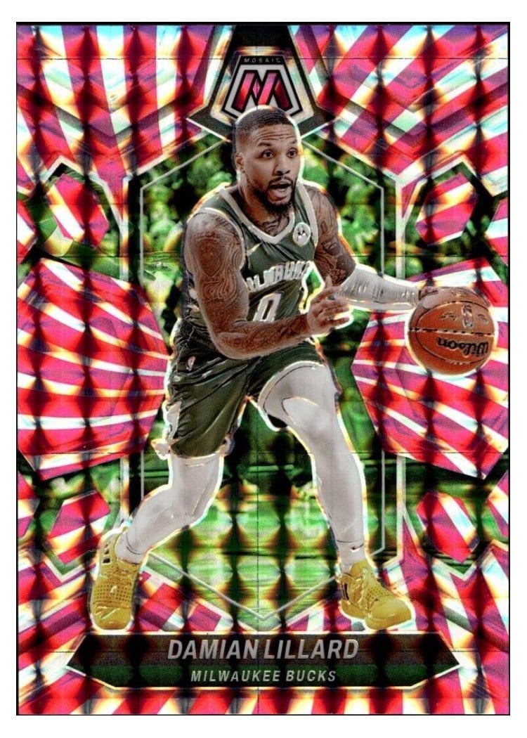 2023-24 Panini Mosaic Base Set Damian Lillard #109 card