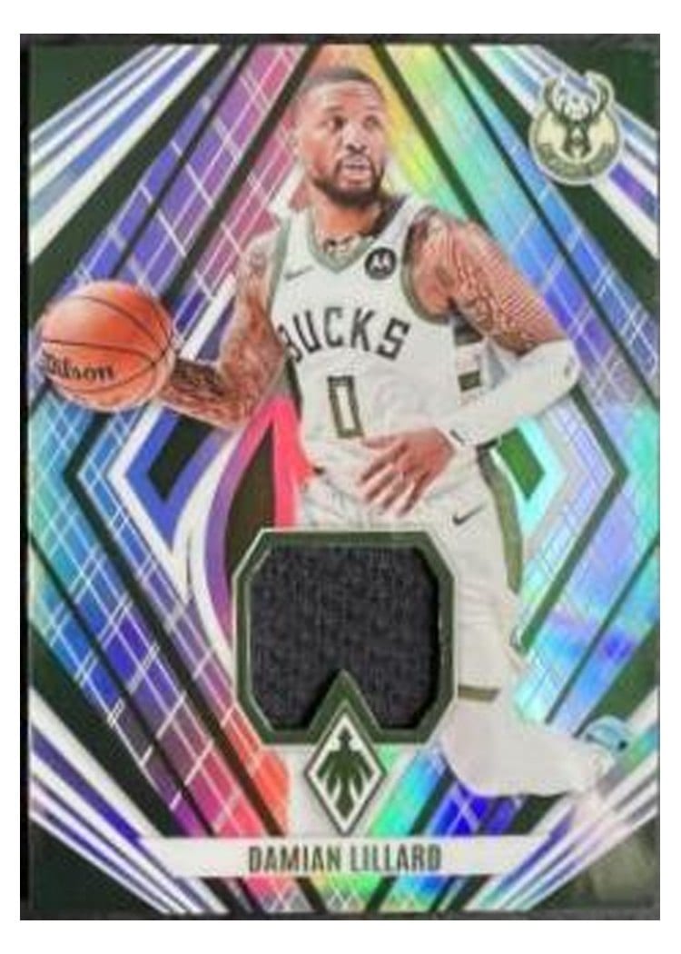2023-24 Panini Phoenix Veteran Materials Damian Lillard #VM-LIL card