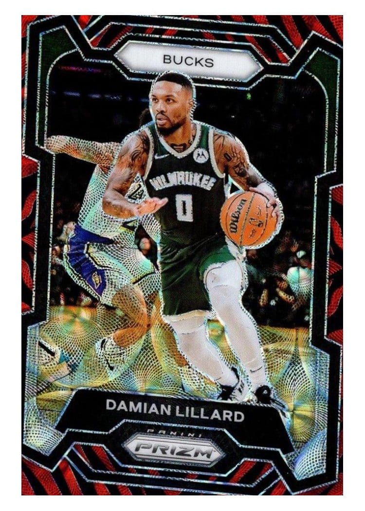 2023-24 Panini Prizm Base Set Damian Lillard #35 card