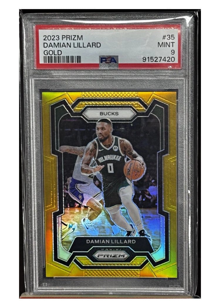 2023-24 Panini Prizm Base Set Damian Lillard #35 card