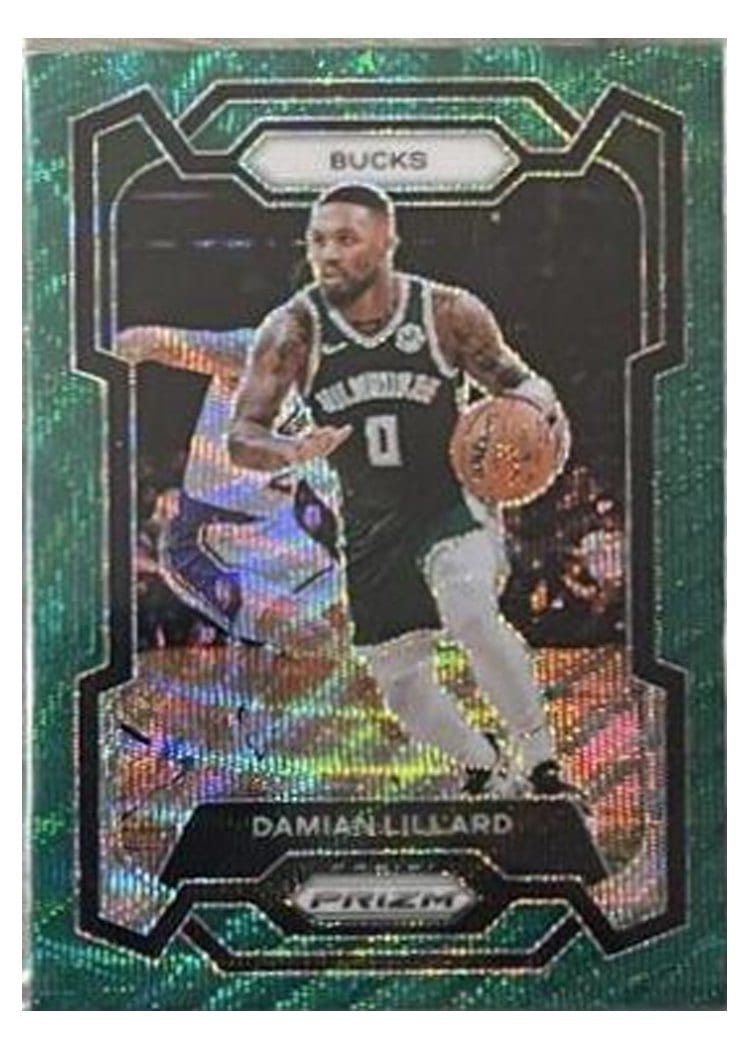 2023-24 Panini Prizm Base Set Damian Lillard #35 card