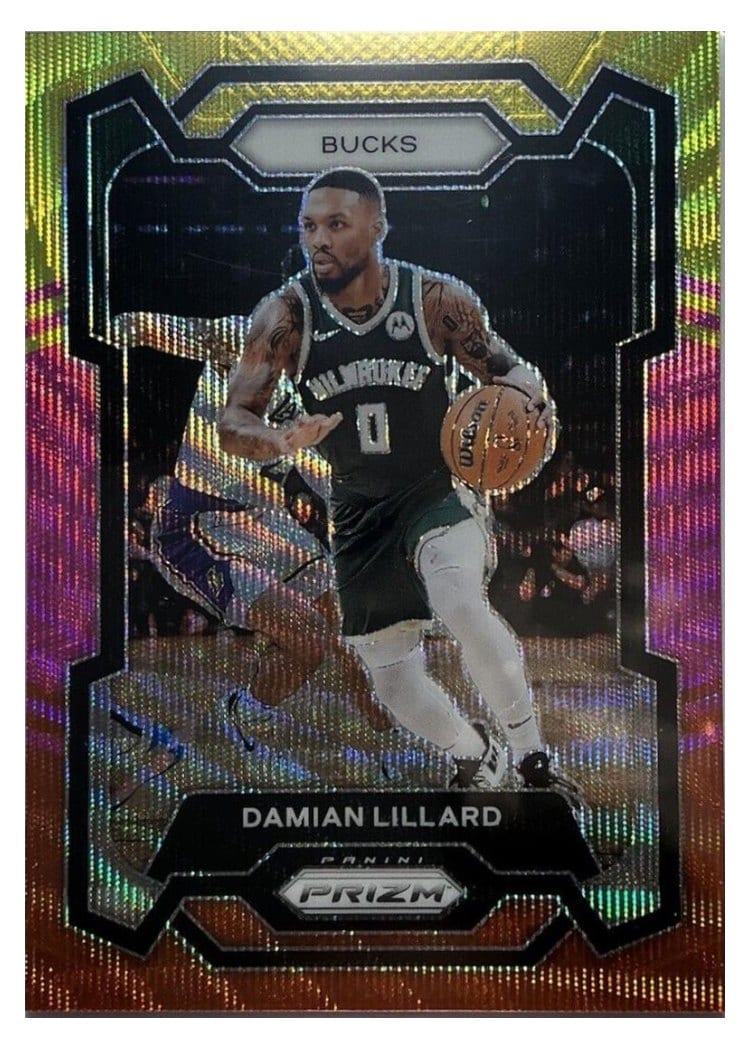 2023-24 Panini Prizm Base Set Damian Lillard #35 card