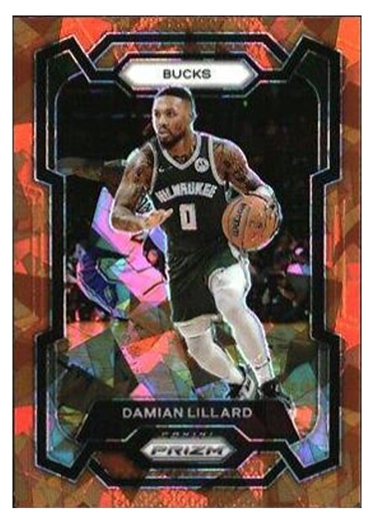 2023-24 Panini Prizm Base Set Damian Lillard #35 card