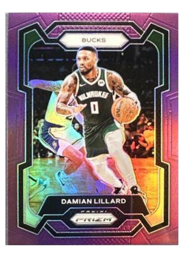 2023-24 Panini Prizm Base Set Damian Lillard #35 card