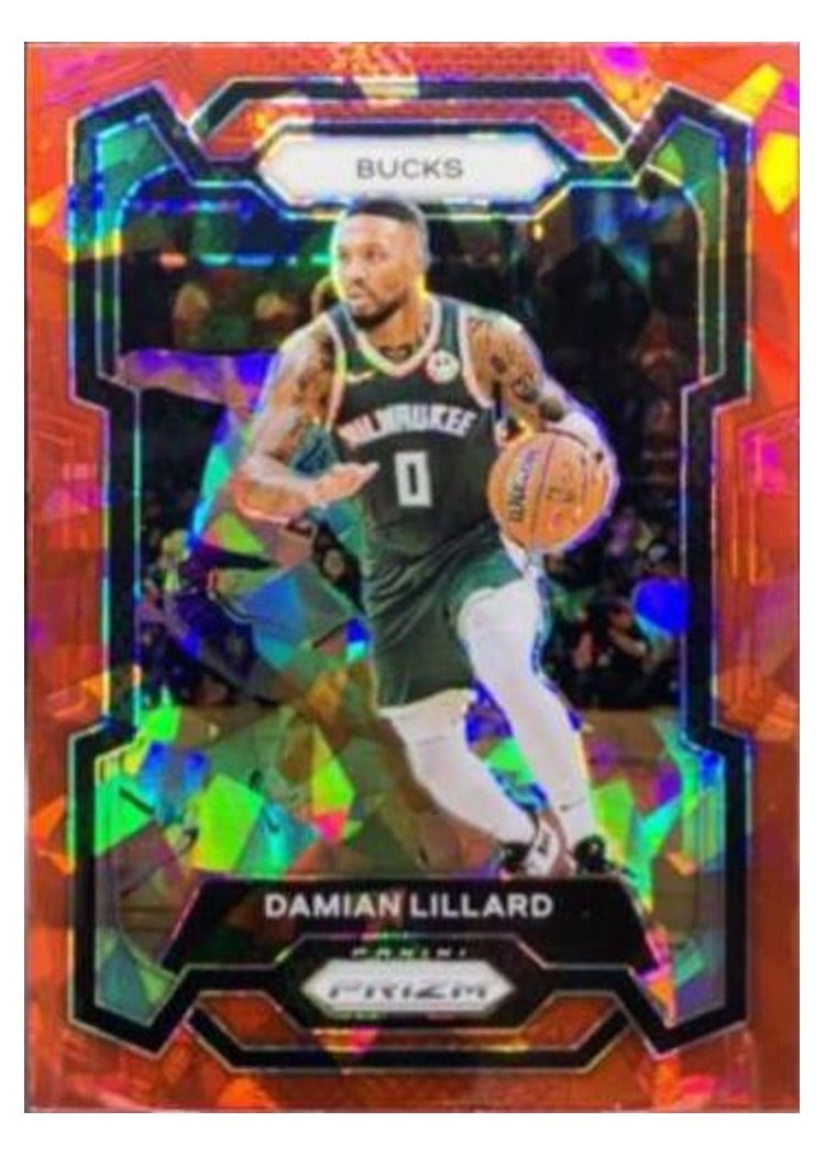 2023-24 Panini Prizm Base Set Damian Lillard #35 card