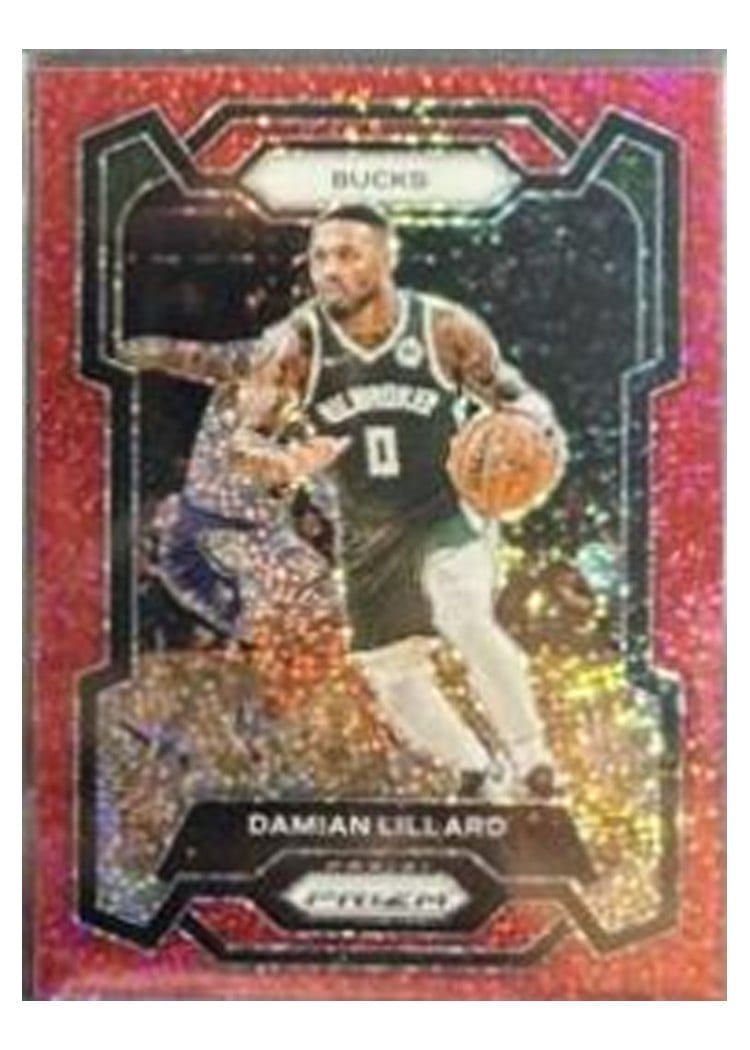 2023-24 Panini Prizm Base Set Damian Lillard #35 card