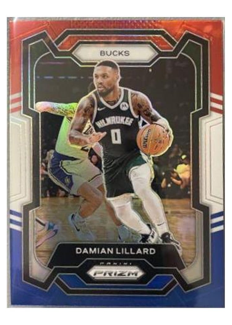 2023-24 Panini Prizm Base Set Damian Lillard #35 card