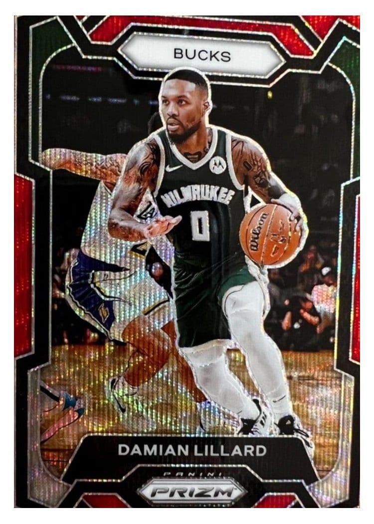 2023-24 Panini Prizm Base Set Damian Lillard #35 card