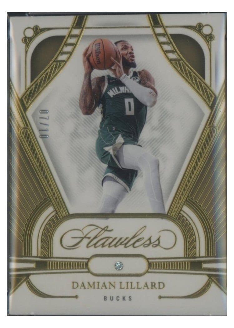 2023 Panini Flawless Damian Lillard #52 card