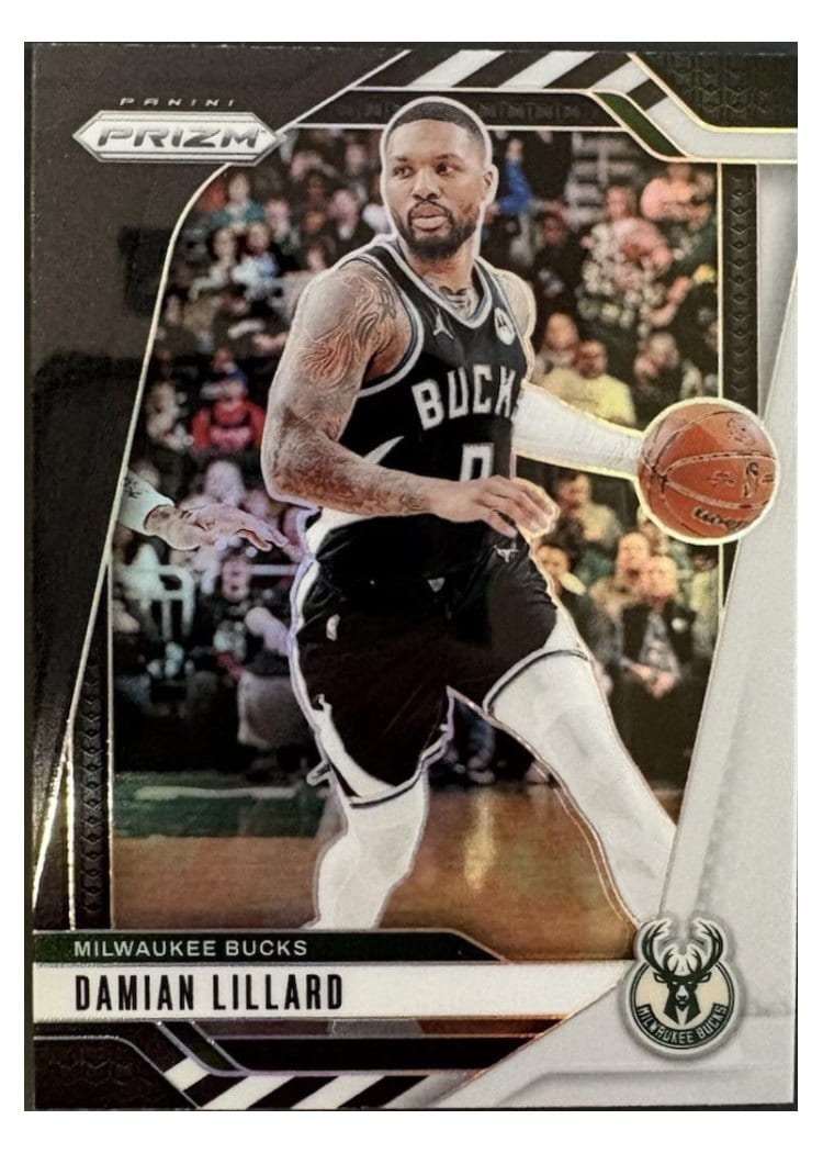 2024-25 Panini Prizm Base Set Damian Lillard #90 card