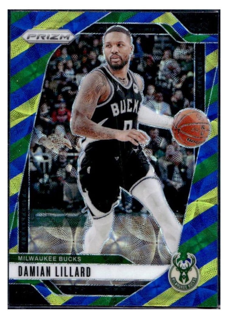 2024-25 Panini Prizm Base Set Damian Lillard #90 card