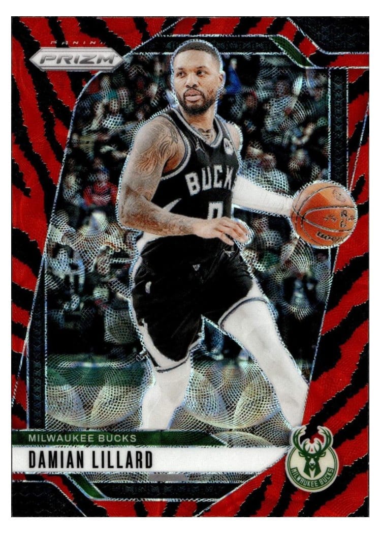 2024-25 Panini Prizm Base Set Damian Lillard #90 card