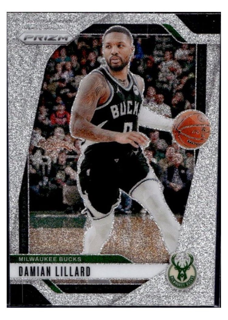 2024-25 Panini Prizm Base Set Damian Lillard #90 card