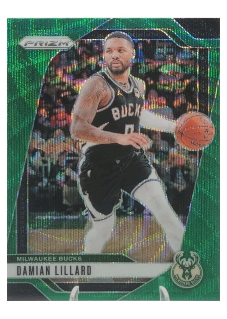 2024-25 Panini Prizm Base Set Damian Lillard #90 card