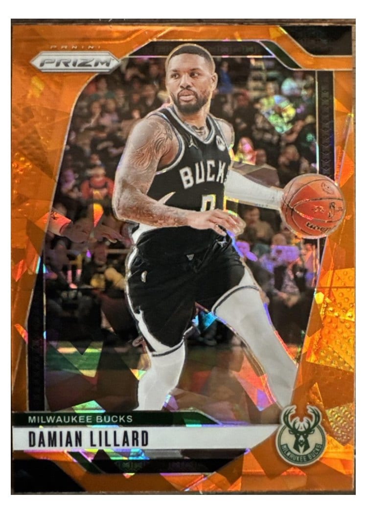 2024-25 Panini Prizm Base Set Damian Lillard #90 card