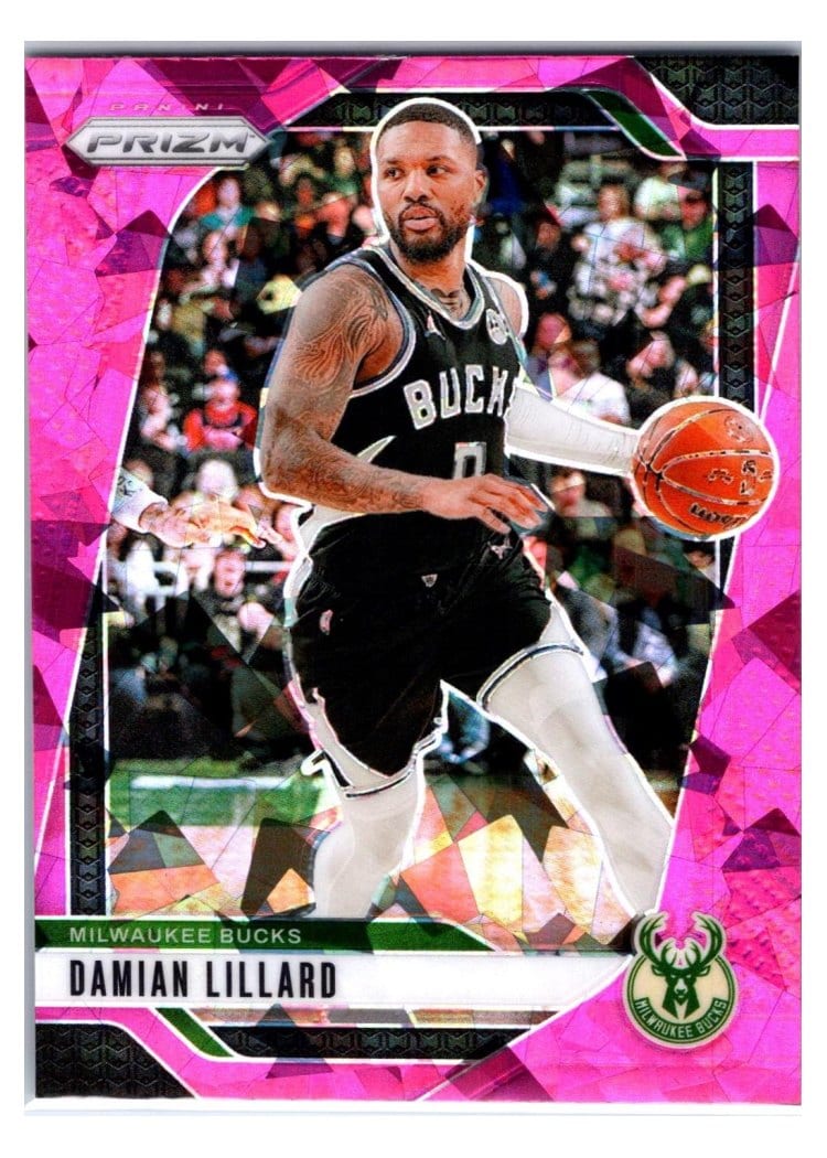 2024-25 Panini Prizm Base Set Damian Lillard #90 card