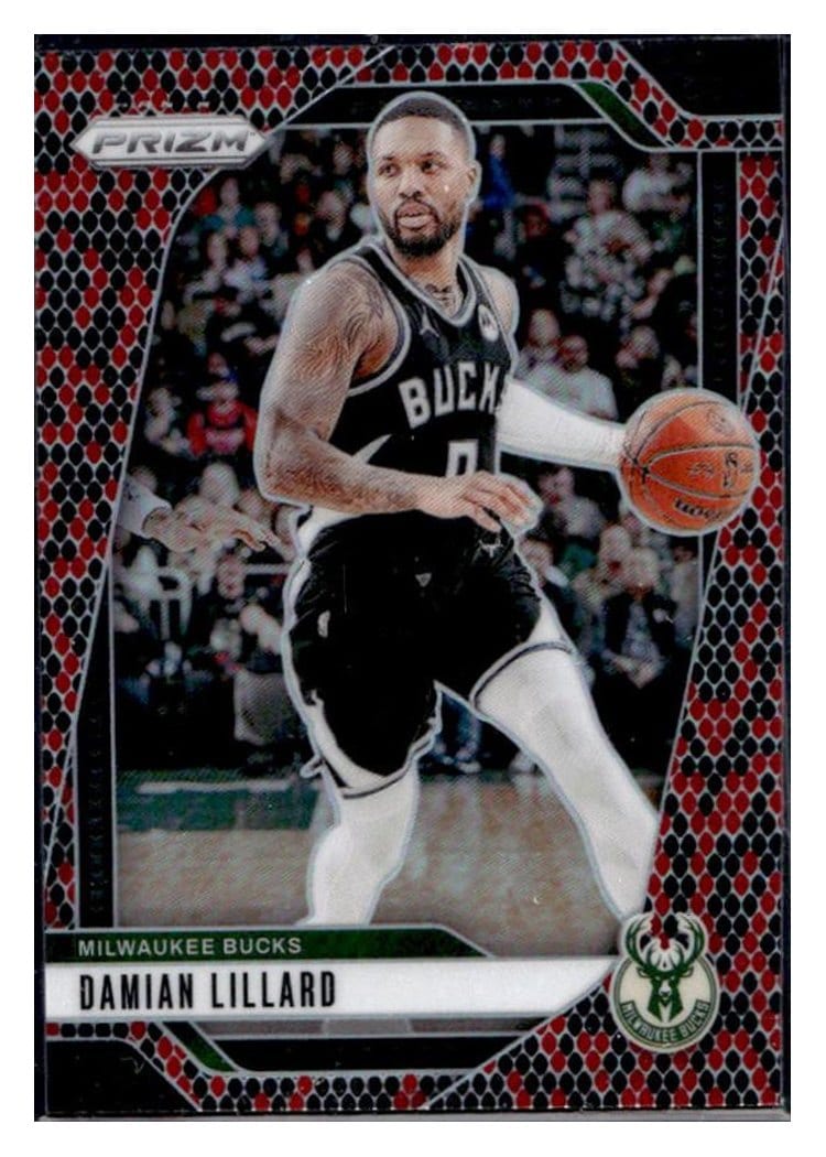 2024-25 Panini Prizm Base Set Damian Lillard #90 card