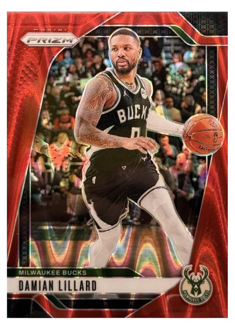 2024-25 Panini Prizm Base Set Damian Lillard #90 card