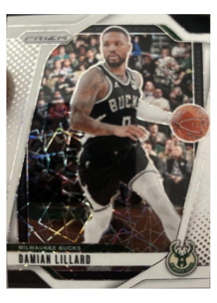 2024-25 Panini Prizm Base Set Damian Lillard #90 card
