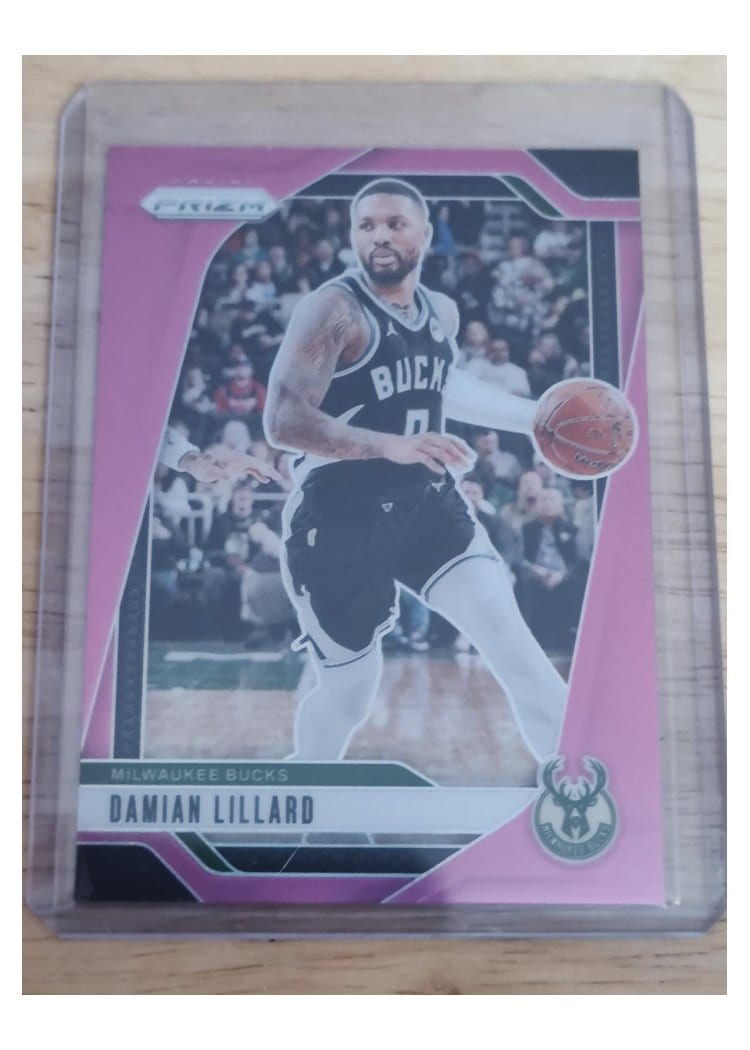 2024-25 Panini Prizm Base Set Damian Lillard #90 card