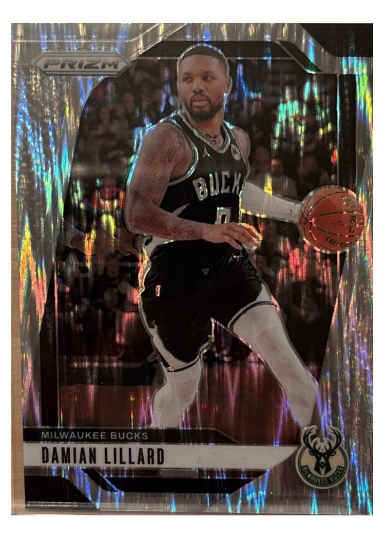 2024-25 Panini Prizm Base Set Damian Lillard #90 card