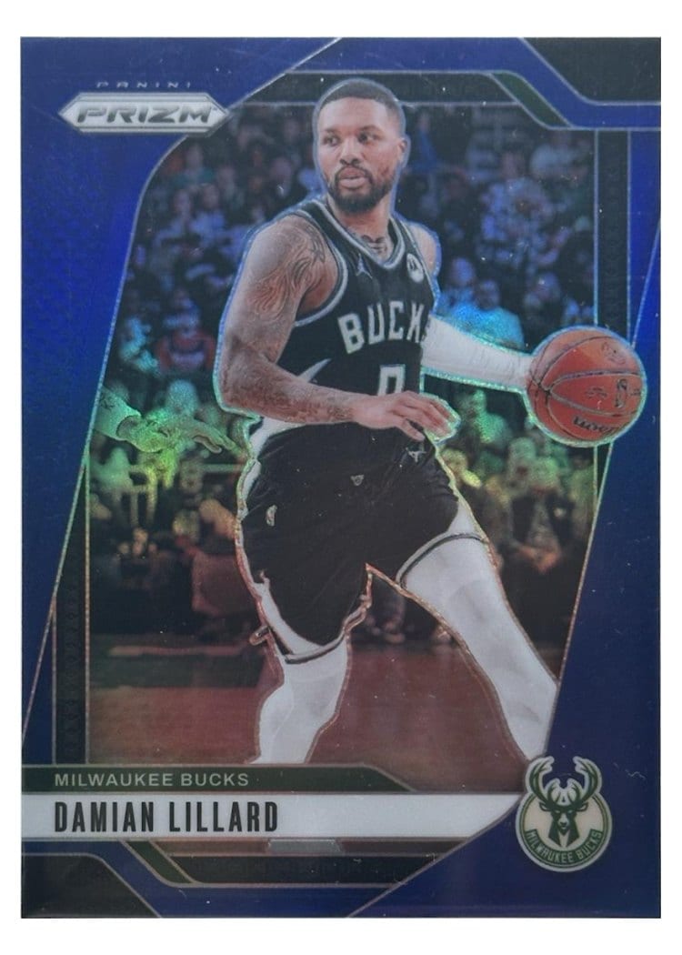 2024-25 Panini Prizm Base Set Damian Lillard #90 card