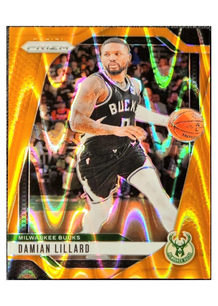 2024-25 Panini Prizm Base Set Damian Lillard #90 card