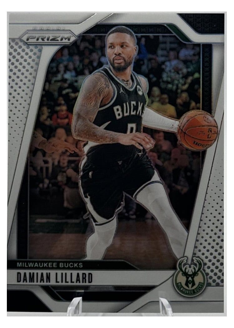 2024-25 Panini Prizm Base Set Damian Lillard #90 card