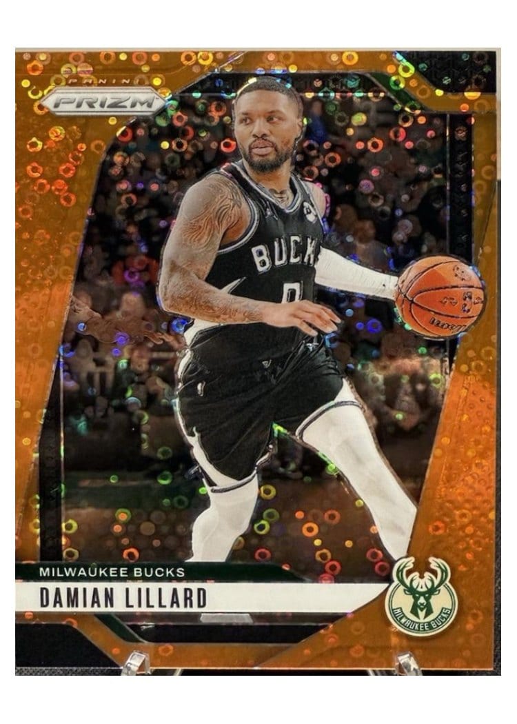 2024-25 Panini Prizm Base Set Damian Lillard #90 card