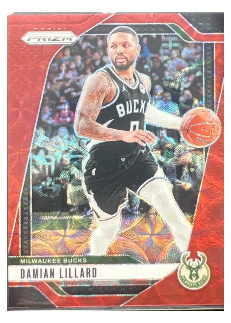 2024-25 Panini Prizm Base Set Damian Lillard #90 card