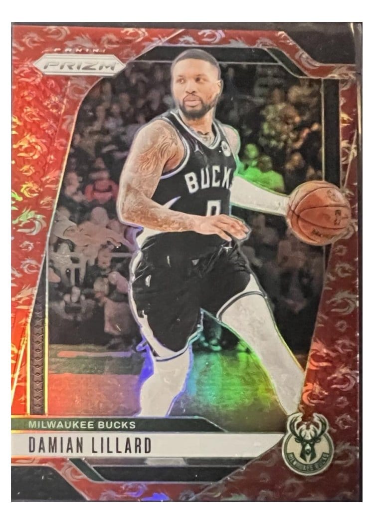 2024-25 Panini Prizm Base Set Damian Lillard #90 card